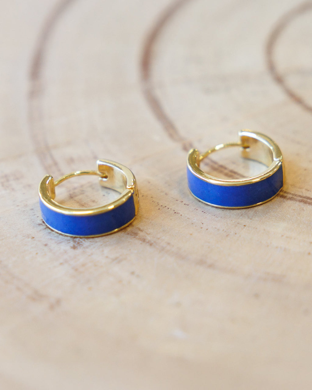 Blue Moon Huggie Hoops - Final Sale