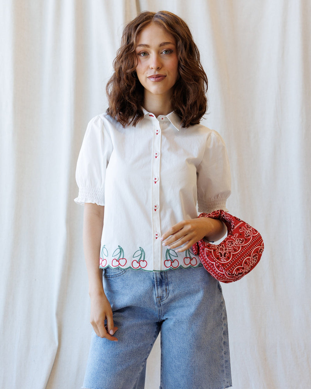 Cherry Cute Button Down - Final Sale
