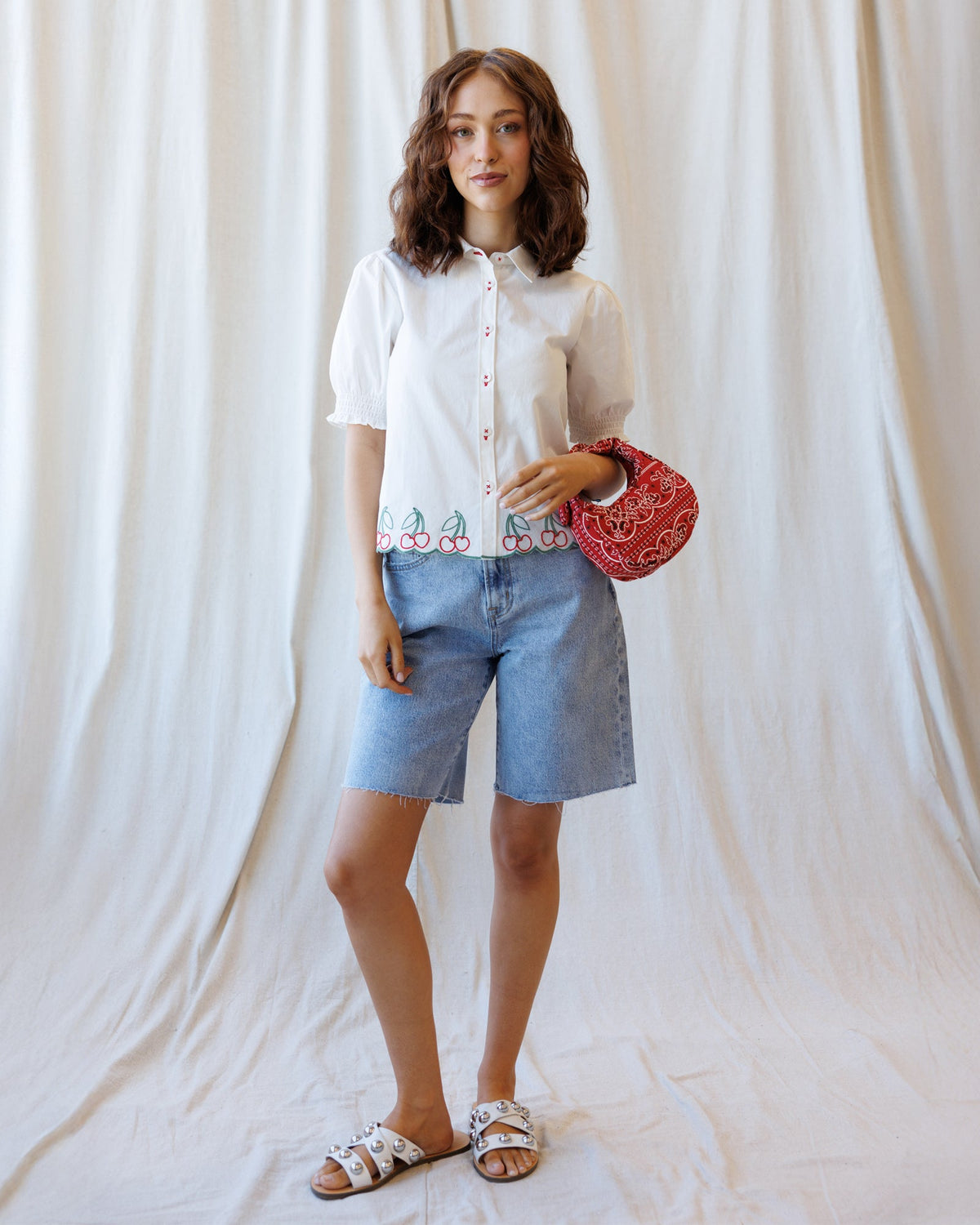Cherry Cute Button Down - Final Sale