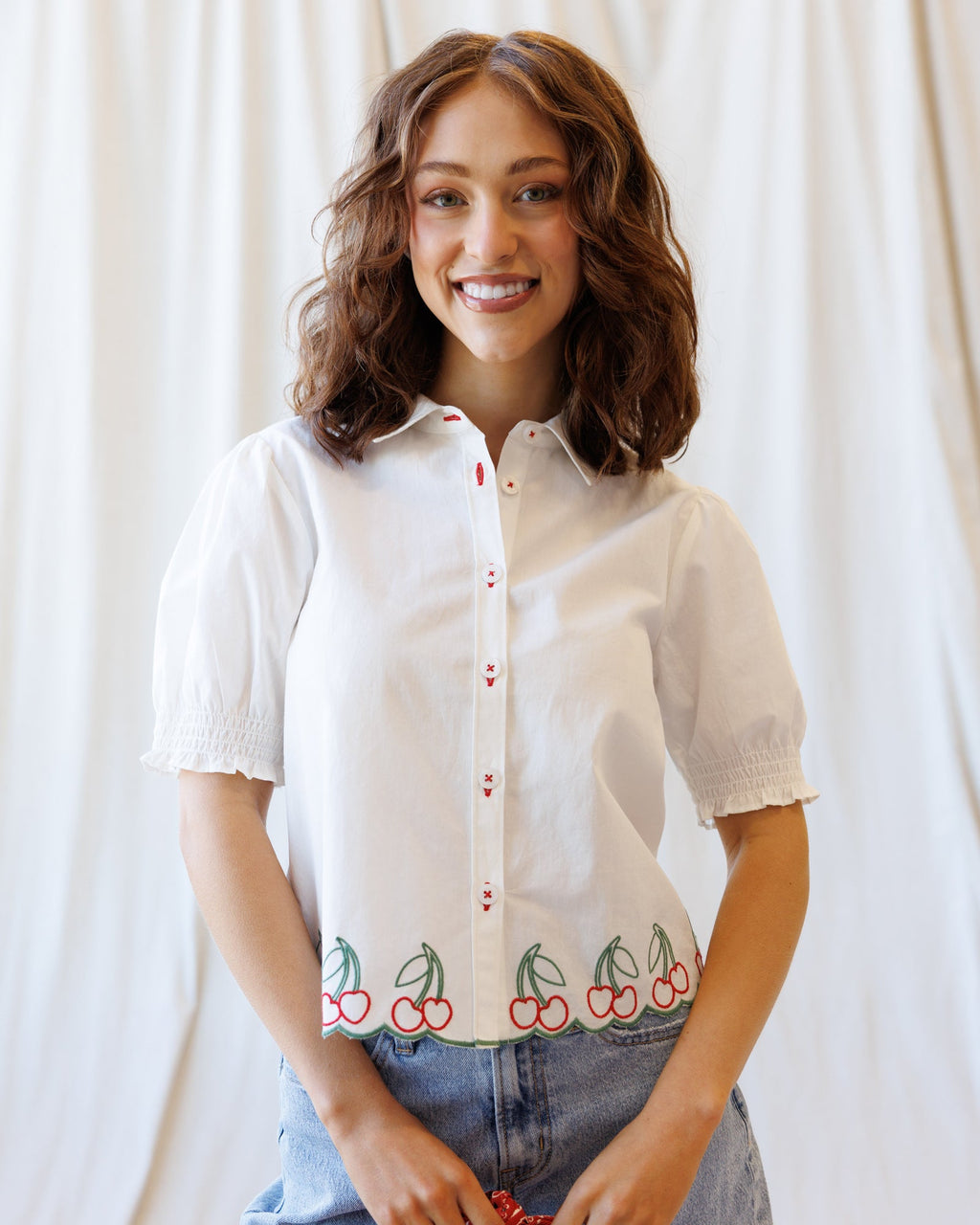 Cherry Cute Button Down - Final Sale