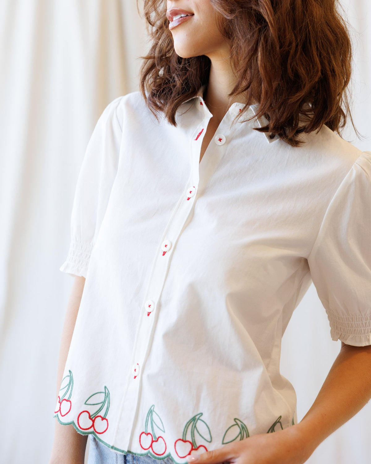 Cherry Cute Button Down - Final Sale