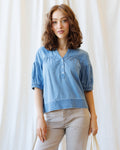 Portside Chambray Popover - Final Sale