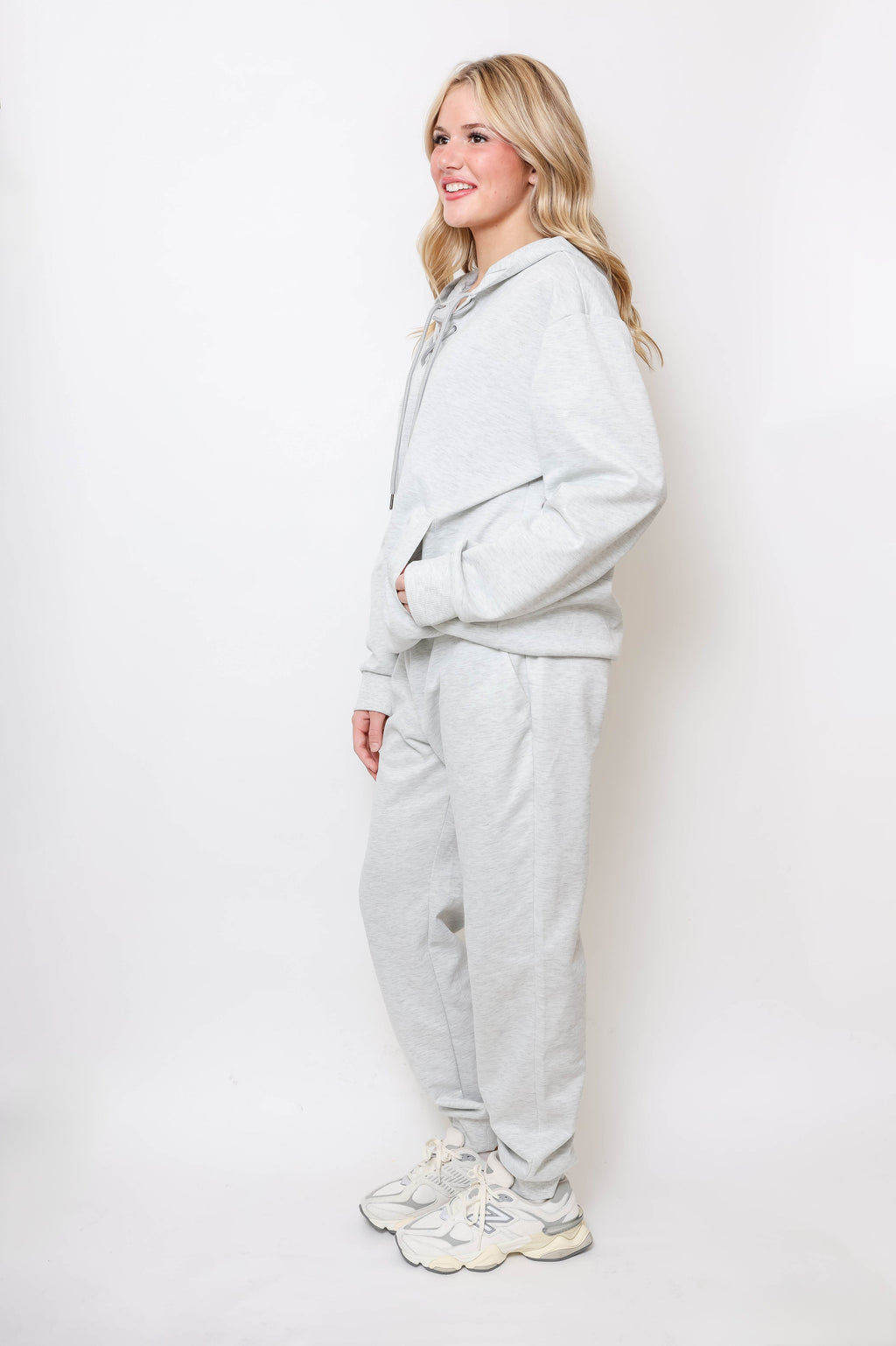 Women's Lace-Up Hoodie & Jogger UltraTech Set - Apparel 22