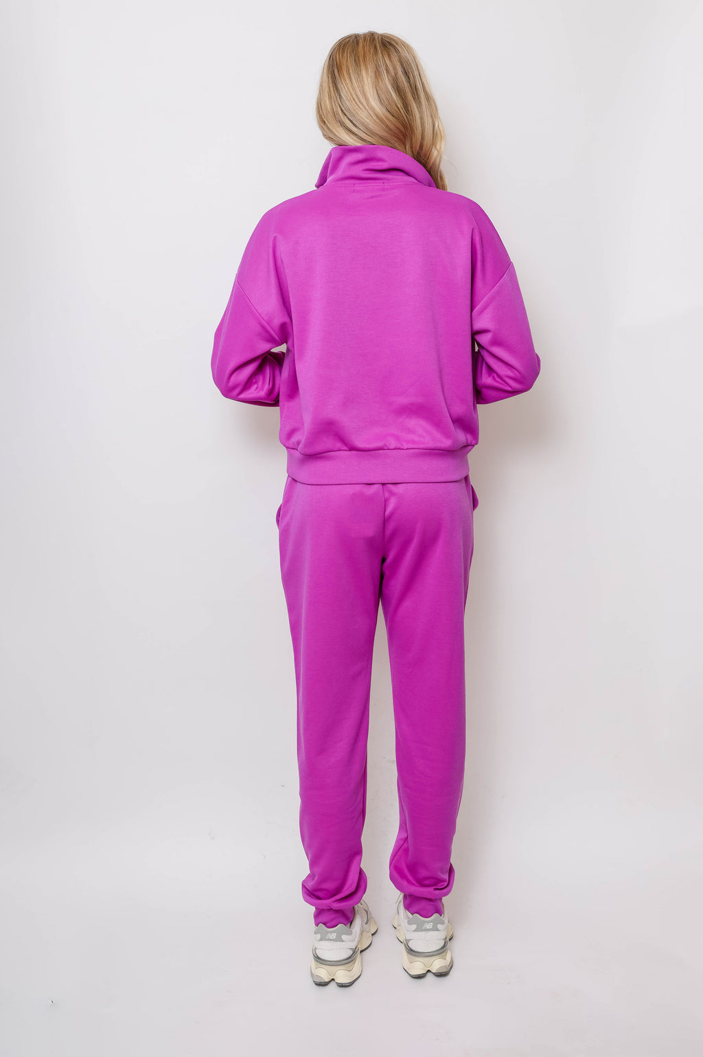 Women's Quarter-Zip Pullover & Jogger Set - Apparel 22