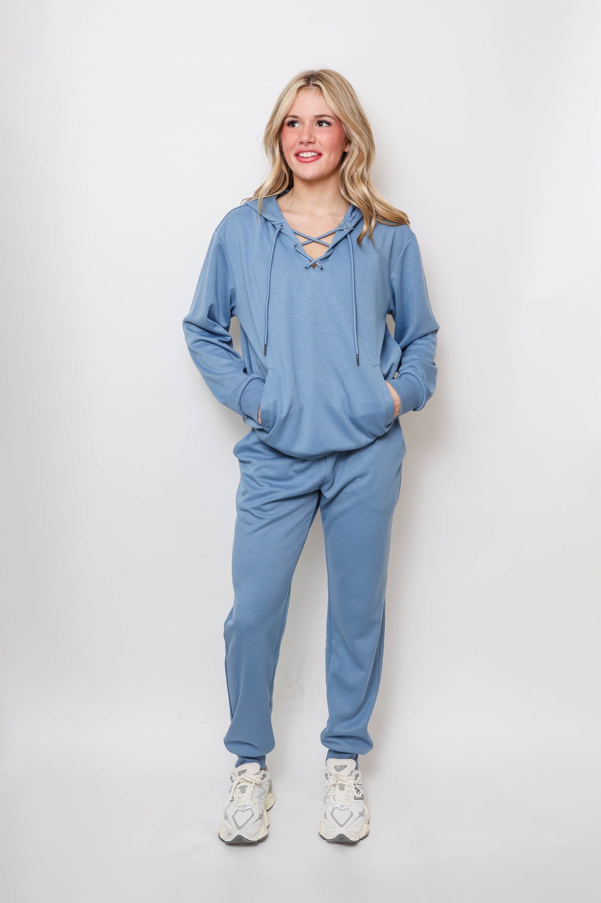 Women's Lace-Up Hoodie & Jogger UltraTech Set - Apparel 22