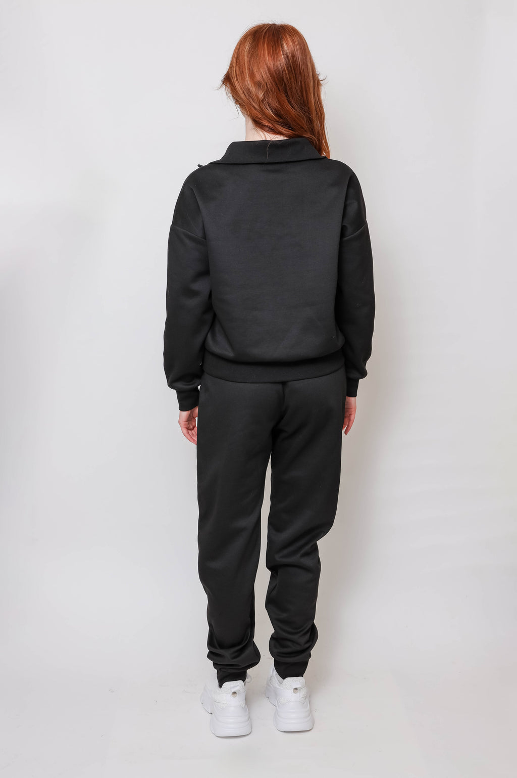 Women's Quarter-Zip Pullover & Jogger Set - Apparel 22