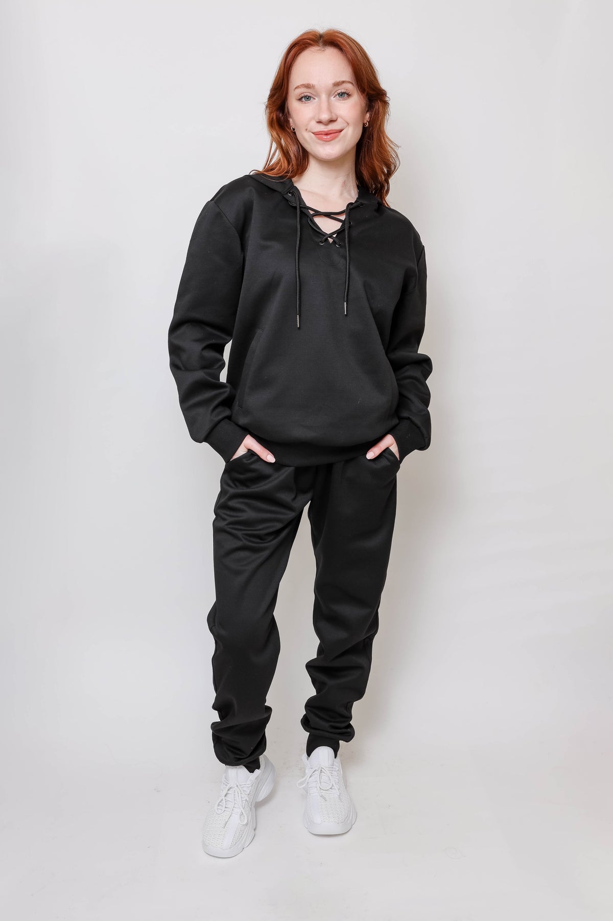 Women's Lace-Up Hoodie & Jogger UltraTech Set - Apparel 22