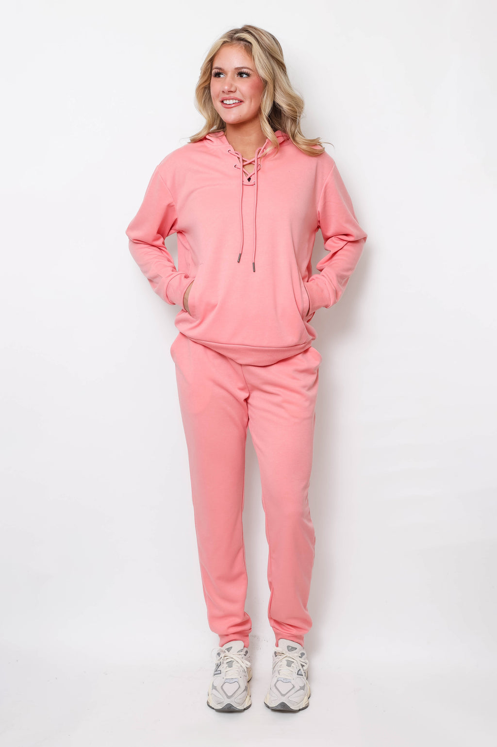 Women's Lace-Up Hoodie & Jogger UltraTech Set - Apparel 22