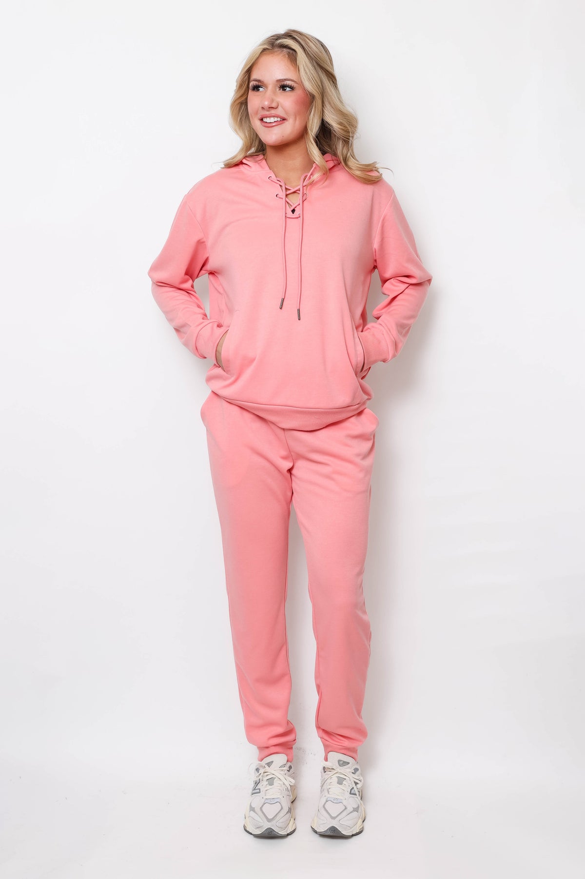 Women's Lace-Up Hoodie & Jogger UltraTech Set - Apparel 22