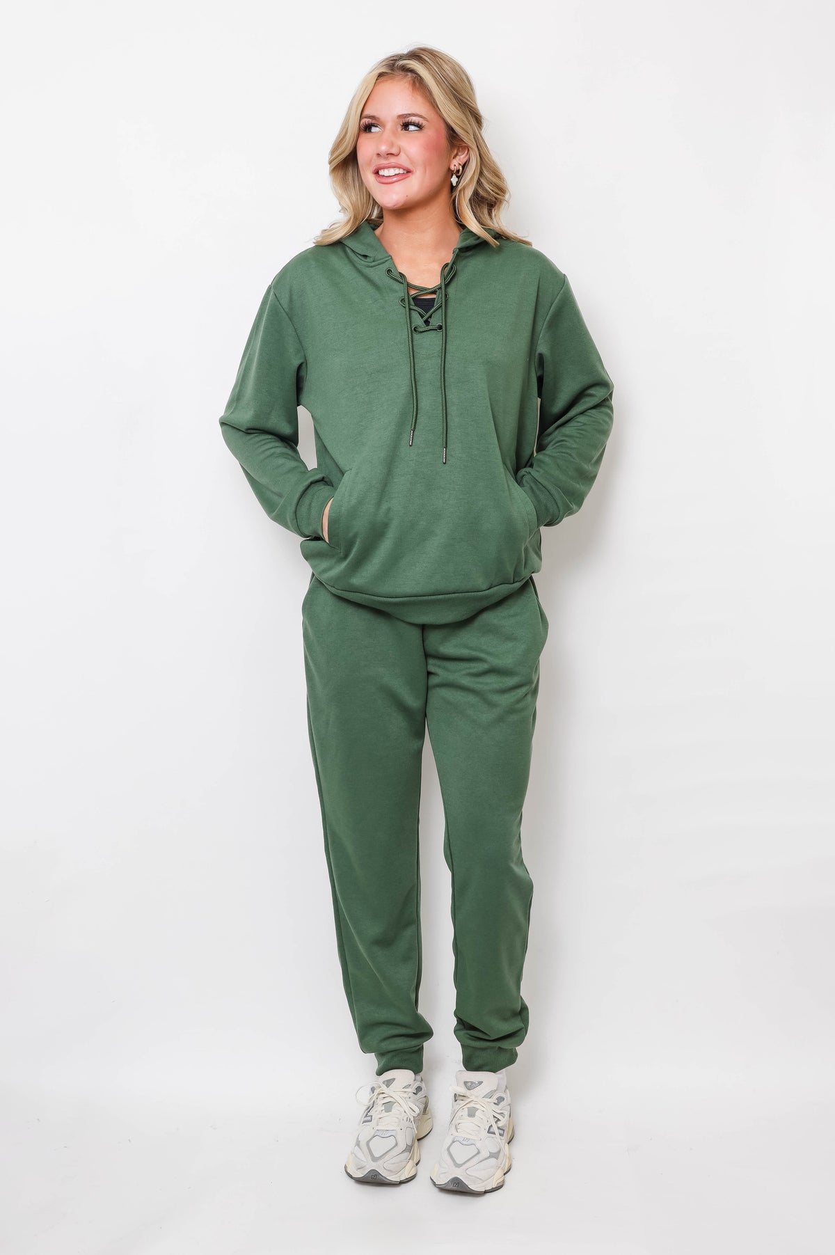 Women's Lace-Up Hoodie & Jogger UltraTech Set - Apparel 22