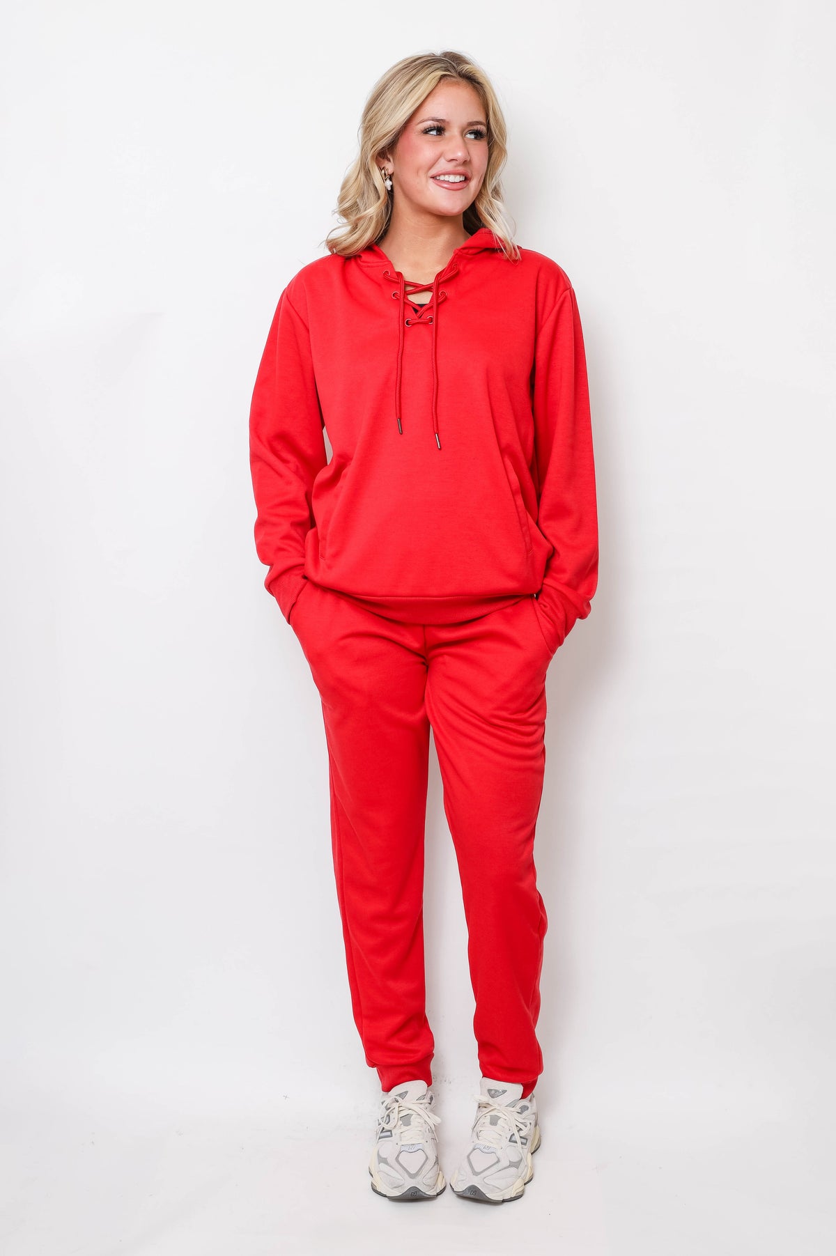 Women's Lace-Up Hoodie & Jogger UltraTech Set - Apparel 22