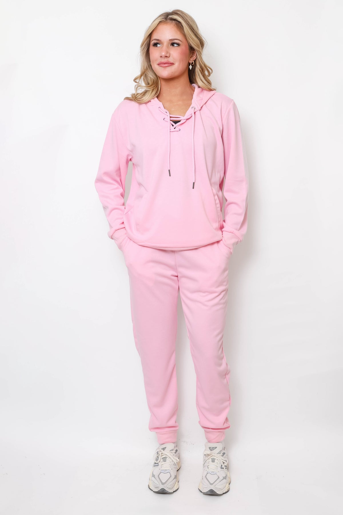 Women's Lace-Up Hoodie & Jogger UltraTech Set - Apparel 22