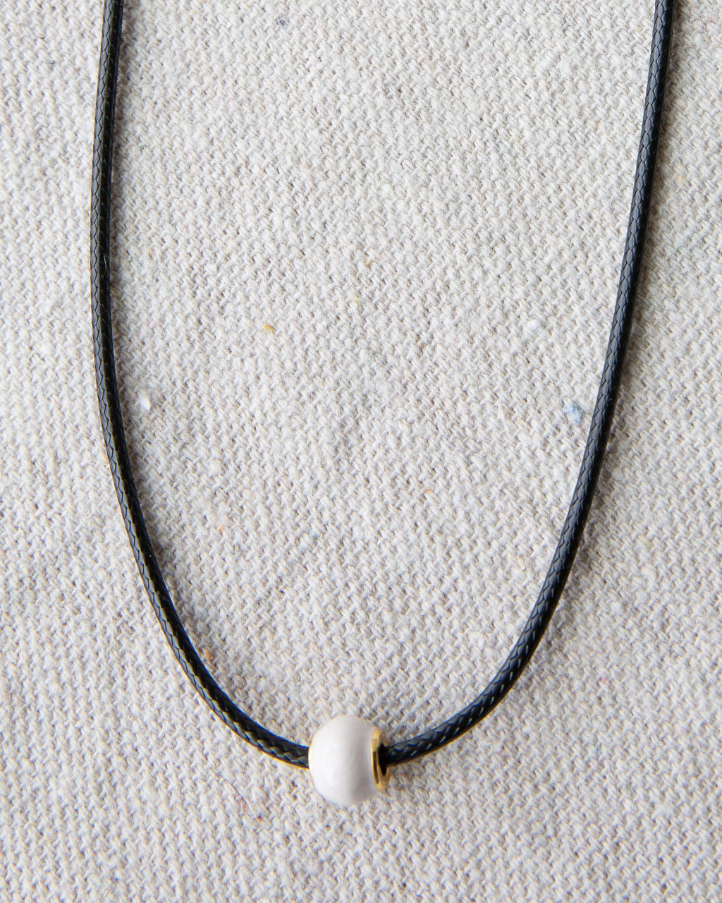 Pearl and Cord Necklace - Final Sale