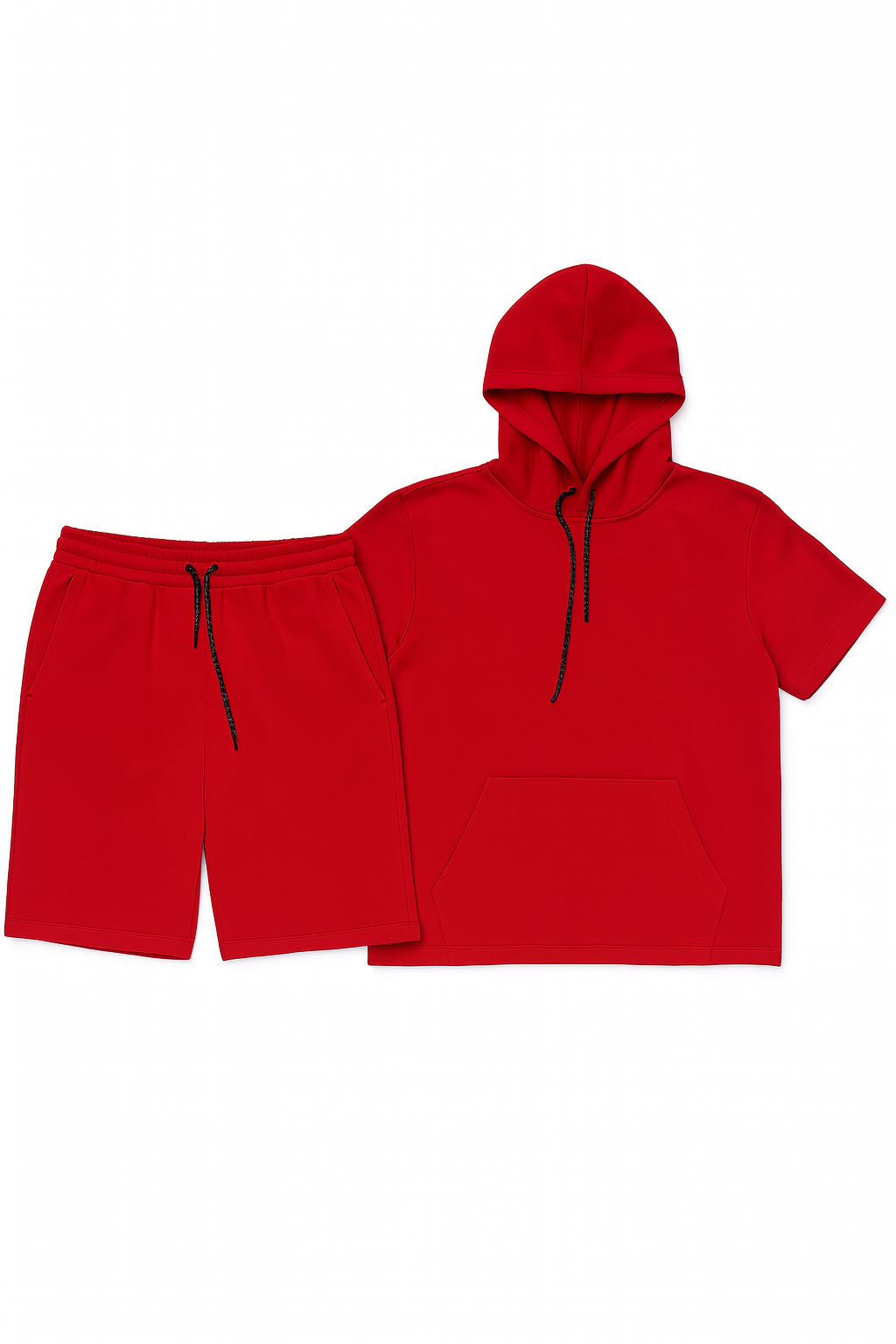 Men’s Core Short Sleeve Hoodie & Shorts Set - Apparel 22