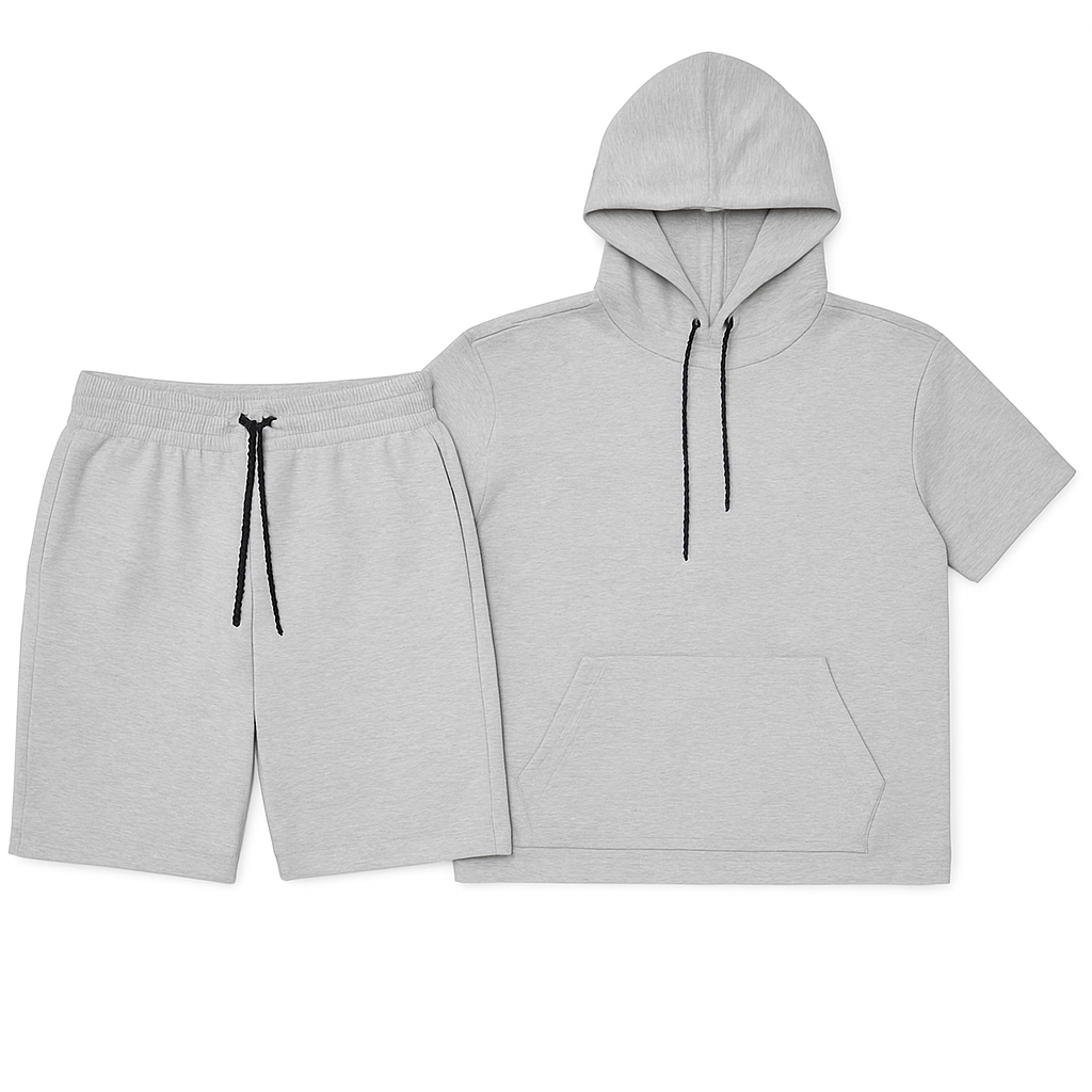 Men’s Core Short Sleeve Hoodie & Shorts Set - Apparel 22