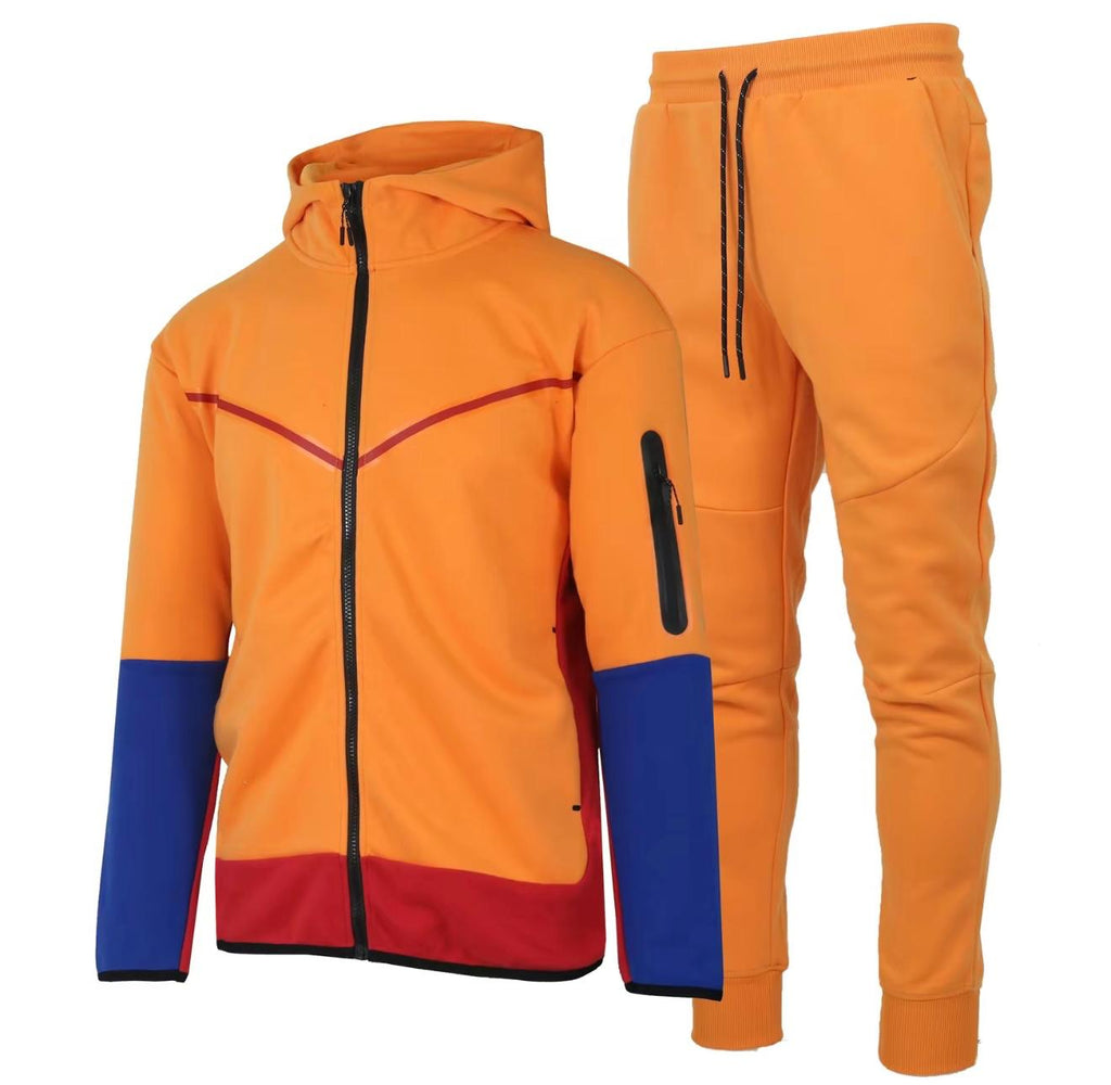 Men's Two-Tone UltraTech Fleece Athletic Tracksuit - Hoodie and Joggers